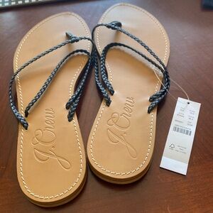 NWT J Crew leather sandals